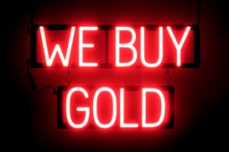 WE BUY GOLD LED illuminated signs that use changeable letters to make window signs