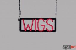 WIGS LED signs that look like a neon sign for your salon