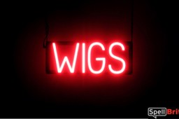 WIGS LED illuminated signs that look like a neon sign for your business