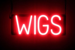 WIGS LED signage that is an alternative to illuminated neon signs for your business