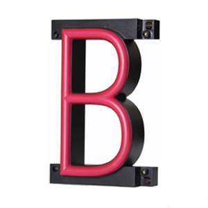 LED Letters B