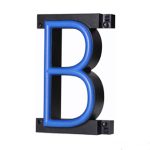 LED letter B, featuring LED lights that look like neon letters