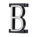 LED letter B, featuring LED lights that look like neon letters