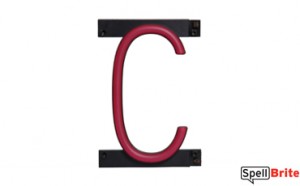 LED Letters C
