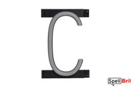 LED letter C, featuring LED lights that look like neon letters