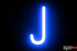 LED letter J, featuring LED lights that look like neon letters