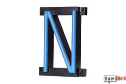 LED letter N, featuring LED lights that look like neon letters