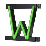 LED letter W, featuring LED lights that look like neon letters