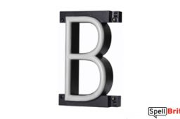 LED letter B, featuring LED lights that look like neon letters