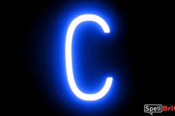 LED letter C, featuring LED lights that look like neon letters