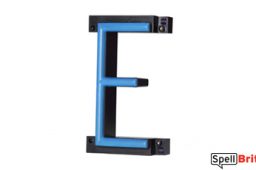 LED letter E, featuring LED lights that look like neon letters