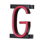 LED letter G, featuring LED lights that look like neon letters