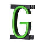 LED letter G, featuring LED lights that look like neon letters