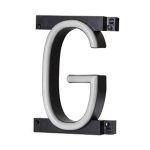 LED letter G, featuring LED lights that look like neon letters