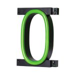 LED letter O, featuring LED lights that look like neon letters