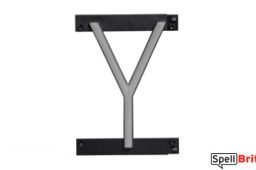 LED letter Y, featuring LED lights that look like neon letters