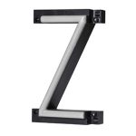 LED letter Z, featuring LED lights that look like neon letters