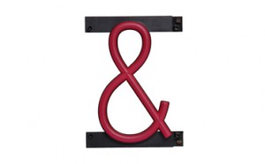 Neon-like Characters Ampersand