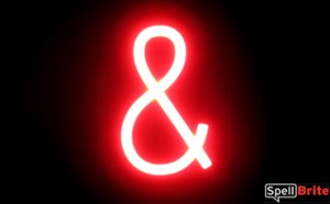 Neon-like Characters For Custom Sign Ampersand