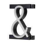 LED ampersand character, featuring LED lights that look like neon special characters