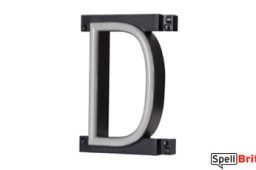 LED letter D, featuring LED lights that look like neon letters