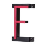 LED letter F, featuring LED lights that look like neon letters