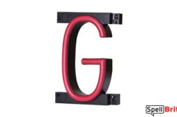 LED letter G, featuring LED lights that look like neon letters