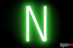 LED letter N, featuring LED lights that look like neon letters