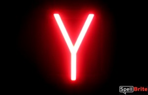 Neon-LED Letters Y