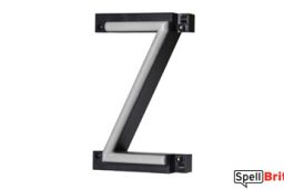 LED letter Z, featuring LED lights that look like neon letters