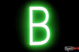 LED letter B, featuring LED lights that look like neon letters