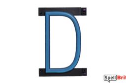 LED letter D, featuring LED lights that look like neon letters