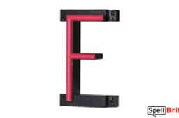 LED letter F, featuring LED lights that look like neon letters