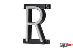 LED letter R, featuring LED lights that look like neon letters