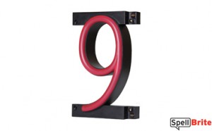 Neon-LED Numbers For Custom Sign Nine
