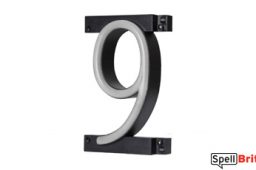 LED number 9, featuring LED lights that look like neon numbers