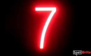 Neon-LED Numbers For Custom Sign Seven