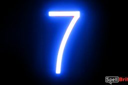 LED number 7, featuring LED lights that look like neon numbers
