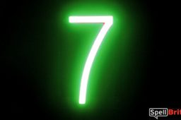 LED number 7, featuring LED lights that look like neon numbers