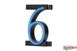 LED number 6, featuring LED lights that look like neon numbers