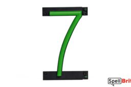 LED number 7, featuring LED lights that look like neon numbers