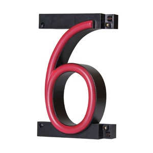Neon-LED Numbers Six