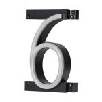 LED number 6, featuring LED lights that look like neon numbers
