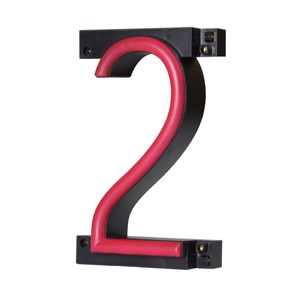 Neon-LED Numbers Two