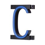 LED letter C, featuring LED lights that look like neon letters