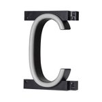 LED letter C, featuring LED lights that look like neon letters