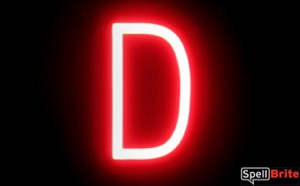 Neon-like Letters D