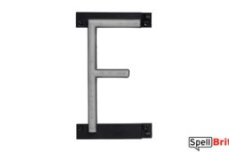 LED letter F, featuring LED lights that look like neon letters