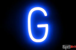 LED letter G, featuring LED lights that look like neon letters