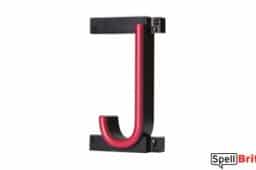 LED letter J, featuring LED lights that look like neon letters